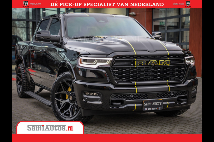 Dodge Ram 1500 Limited Night High Output 540HP 706Nm | Massage + Full Option | De Meest Luxe en Volle Pick-Up in zijn Klasse | Comfortabele Dubbele Cabine met Royale 5 Zitplaatsen | BPM vrij | Nu Leverbaar uit Voorraad | Voorraad Nr 2357 - 5182