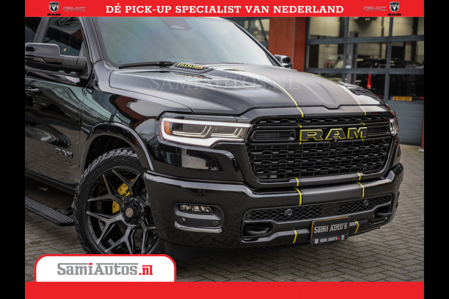 Dodge Ram 1500 Limited Night High Output 540HP 706Nm | Massage + Full Option | De Meest Luxe en Volle Pick-Up in zijn Klasse | Comfortabele Dubbele Cabine met Royale 5 Zitplaatsen | BPM vrij | Nu Leverbaar uit Voorraad | Voorraad Nr 2357 - 5182