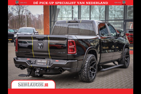 Dodge Ram 1500 Limited Night High Output 540HP 706Nm | Massage + Full Option | De Meest Luxe en Volle Pick-Up in zijn Klasse | Comfortabele Dubbele Cabine met Royale 5 Zitplaatsen | BPM vrij | Nu Leverbaar uit Voorraad | Voorraad Nr 2357 - 5182