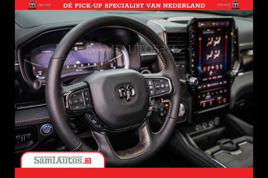 Dodge Ram 1500 Limited Night High Output 540HP 706Nm | Massage + Full Option | De Meest Luxe en Volle Pick-Up in zijn Klasse | Comfortabele Dubbele Cabine met Royale 5 Zitplaatsen | BPM vrij | Nu Leverbaar uit Voorraad | Voorraad Nr 2357 - 5182