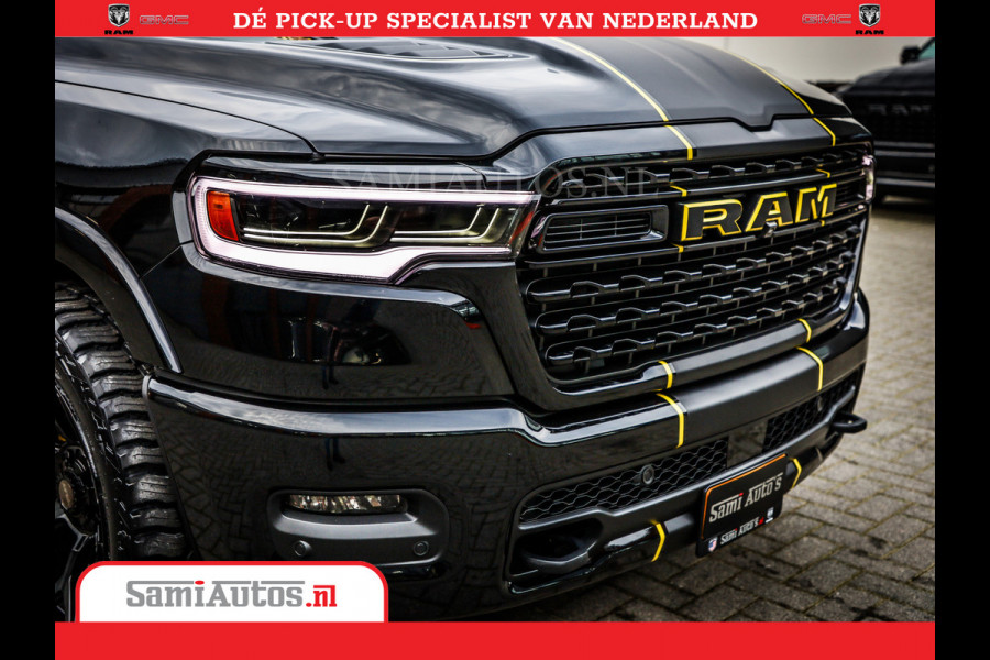 Dodge Ram 1500 Limited Night High Output 540HP 706Nm | Massage + Full Option | De Meest Luxe en Volle Pick-Up in zijn Klasse | Comfortabele Dubbele Cabine met Royale 5 Zitplaatsen | BPM vrij | Nu Leverbaar uit Voorraad | Voorraad Nr 2357 - 5182