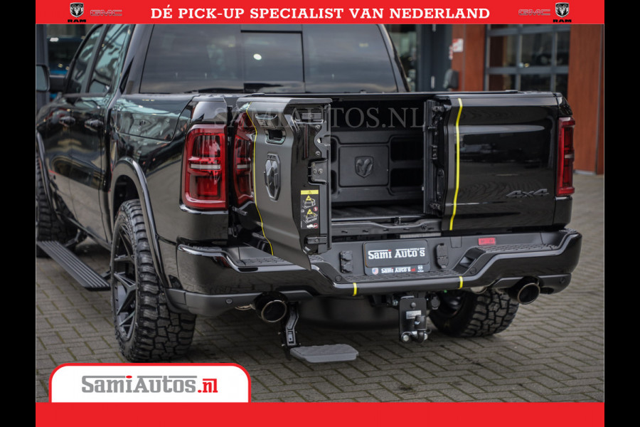 Dodge Ram 1500 Limited Night High Output 540HP 706Nm | Massage + Full Option | De Meest Luxe en Volle Pick-Up in zijn Klasse | Comfortabele Dubbele Cabine met Royale 5 Zitplaatsen | BPM vrij | Nu Leverbaar uit Voorraad | Voorraad Nr 2357 - 5182