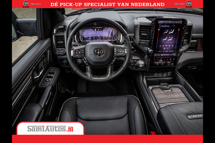 Dodge Ram 1500 Limited Night High Output 540HP 706Nm | Massage + Full Option | De Meest Luxe en Volle Pick-Up in zijn Klasse | Comfortabele Dubbele Cabine met Royale 5 Zitplaatsen | BPM vrij | Nu Leverbaar uit Voorraad | Voorraad Nr 2357 - 5182