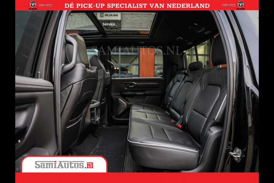 Dodge Ram 1500 Limited Night High Output 540HP 706Nm | Massage + Full Option | De Meest Luxe en Volle Pick-Up in zijn Klasse | Comfortabele Dubbele Cabine met Royale 5 Zitplaatsen | BPM vrij | Nu Leverbaar uit Voorraad | Voorraad Nr 2357 - 5182