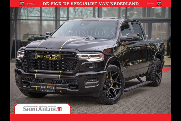 Dodge Ram 1500 Limited Night High Output 540HP 706Nm | Massage + Full Option | De Meest Luxe en Volle Pick-Up in zijn Klasse | Comfortabele Dubbele Cabine met Royale 5 Zitplaatsen | BPM vrij | Nu Leverbaar uit Voorraad | Voorraad Nr 2357 - 5182