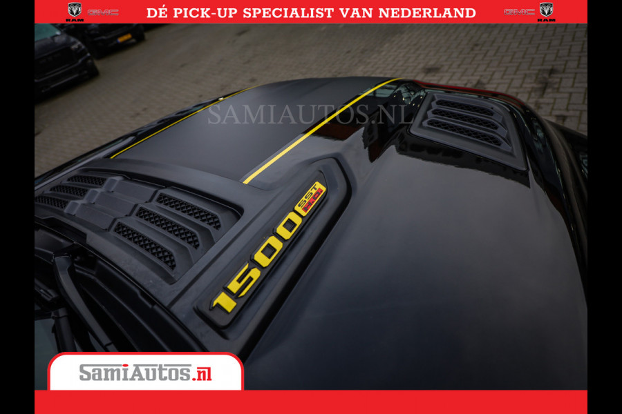 Dodge Ram 1500 Limited Night High Output 540HP 706Nm | Massage + Full Option | De Meest Luxe en Volle Pick-Up in zijn Klasse | Comfortabele Dubbele Cabine met Royale 5 Zitplaatsen | BPM vrij | Nu Leverbaar uit Voorraad | Voorraad Nr 2357 - 5182