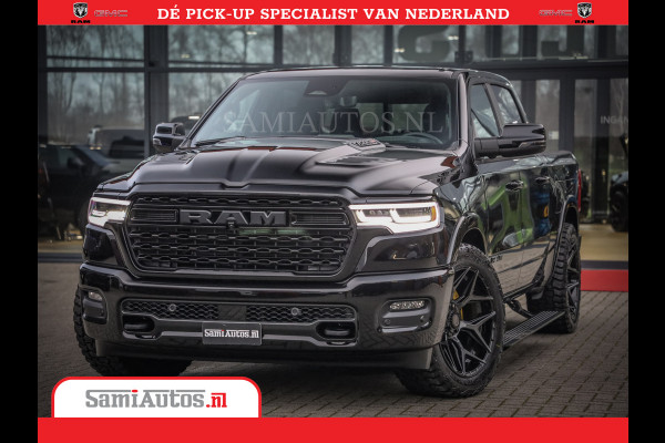 Dodge Ram 1500 Limited Night High Output 540HP 706Nm | Massage + Full Option | De Meest Luxe en Volle Pick-Up in zijn Klasse | Comfortabele Dubbele Cabine met Royale 5 Zitplaatsen | BPM vrij | Nu Leverbaar uit Voorraad | Voorraad Nr 2304 - 8540