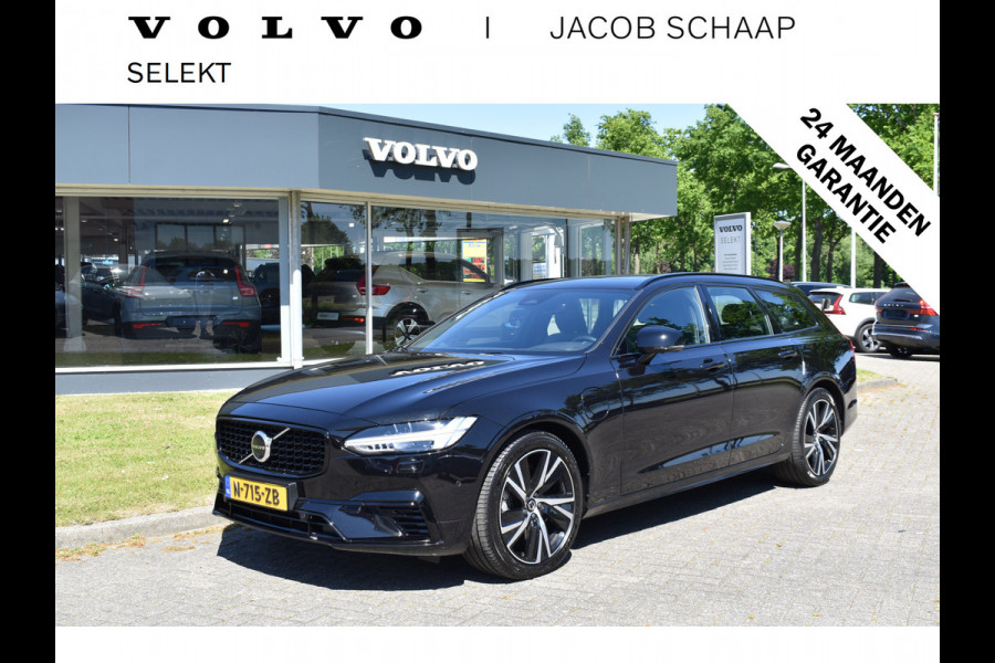 Volvo V90 T8 390PK AWD R-Design HUD | H&K | Trekhaak | Luchtvering | 360 camera | 19"LMV