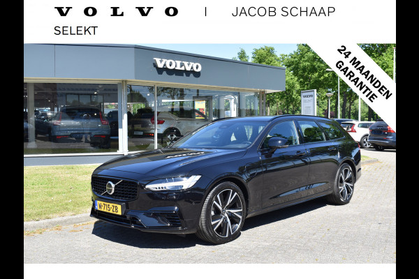 Volvo V90 T8 390PK AWD R-Design HUD | H&K | Trekhaak | Luchtvering | 360 camera | 19"LMV