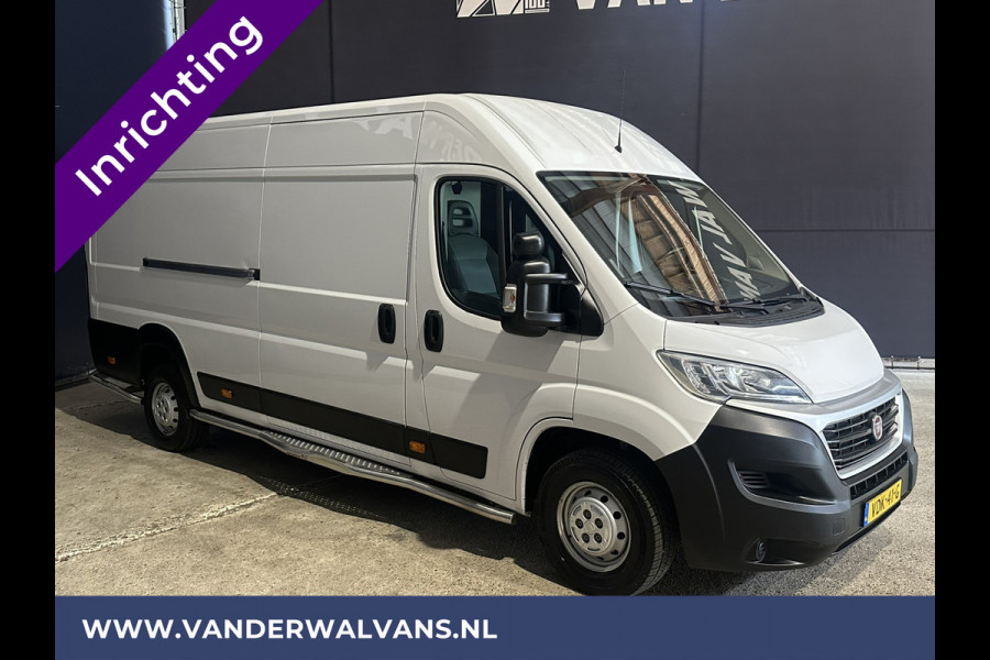 Fiat Ducato 3.0 NP 136pk L4H2 Post NL inrichting Euro6 Airco | Navigatie | Camera sidebars, 270 graden achterdeuren, schappen, doorloopdeur