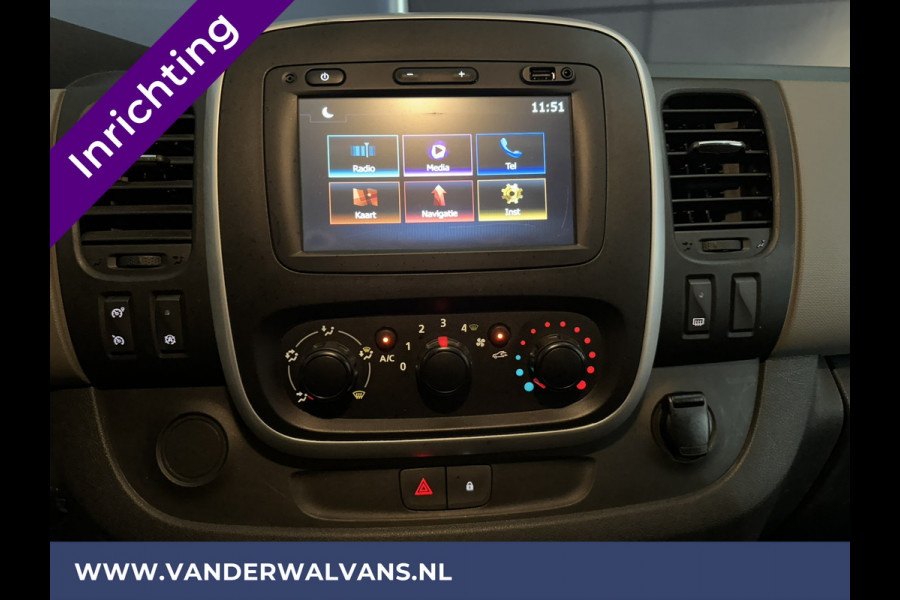 Renault Trafic 1.6 dCi L2H1 inrichting Euro6 Airco | Imperiaal | Navigatie | cruisecontrol, parkeersensoren, trekhaak, bijrijdersbank
