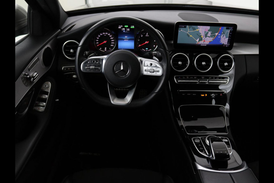 Mercedes-Benz C-Klasse 300de AMG | Head-Up | Adaptive cruise | Stoelverwarming | Carplay | Leder/Alcantara | Memory | Sfeerverlichting | Keyless | Navigatie