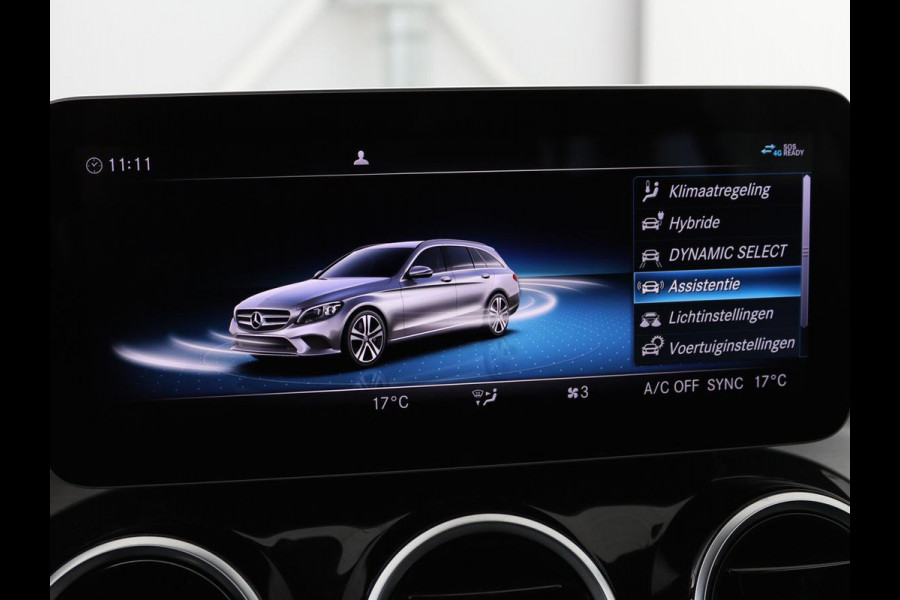 Mercedes-Benz C-Klasse 300de AMG | Head-Up | Adaptive cruise | Stoelverwarming | Carplay | Leder/Alcantara | Memory | Sfeerverlichting | Keyless | Navigatie