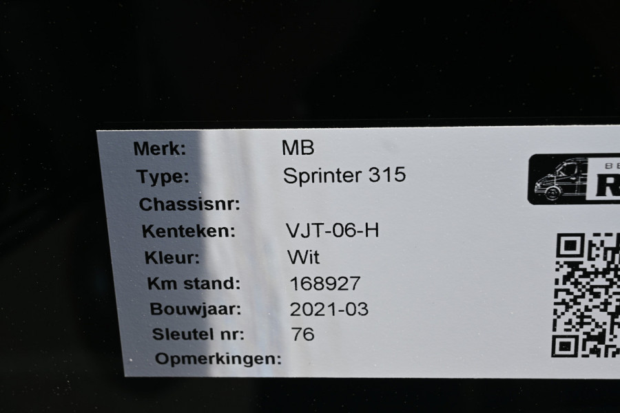 Mercedes-Benz Sprinter 315 CDI L2H2 3500 KG trekhaak, Navigatie met camera