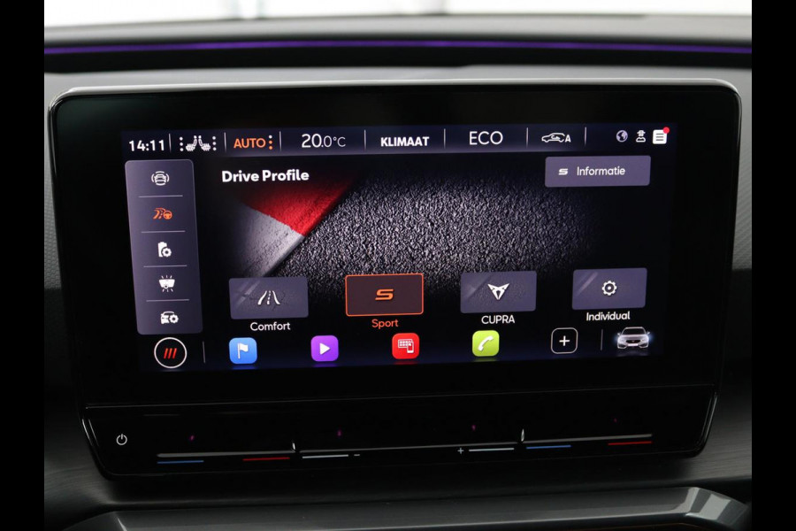 CUPRA Leon 1.4 e-Hybrid VZ Business Panoramadak | LED | CarPlay |  Sfeerverlichting | Stuur- en stoelverwarming | Camera | Adaptive Cruise | Dodehoek Detectie | LMV