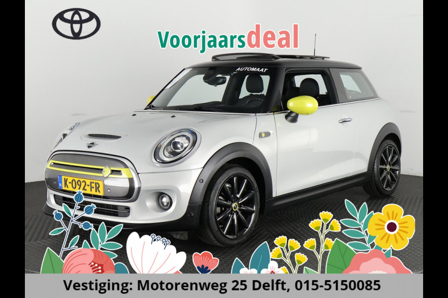 MINI Yours 33 KWH.1e EIG ACCU 98 % !! BIJNA 2021. SCHUIFDAK. LEDER . GARANTIE TOT 2 JAAR *!