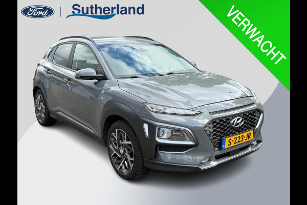 Hyundai Kona 1.6 GDI HEV Premium 104pk Trekhaak | Achteruitrijcamera | Head Up Display | Volledig Leder | Dodehoeksensoren