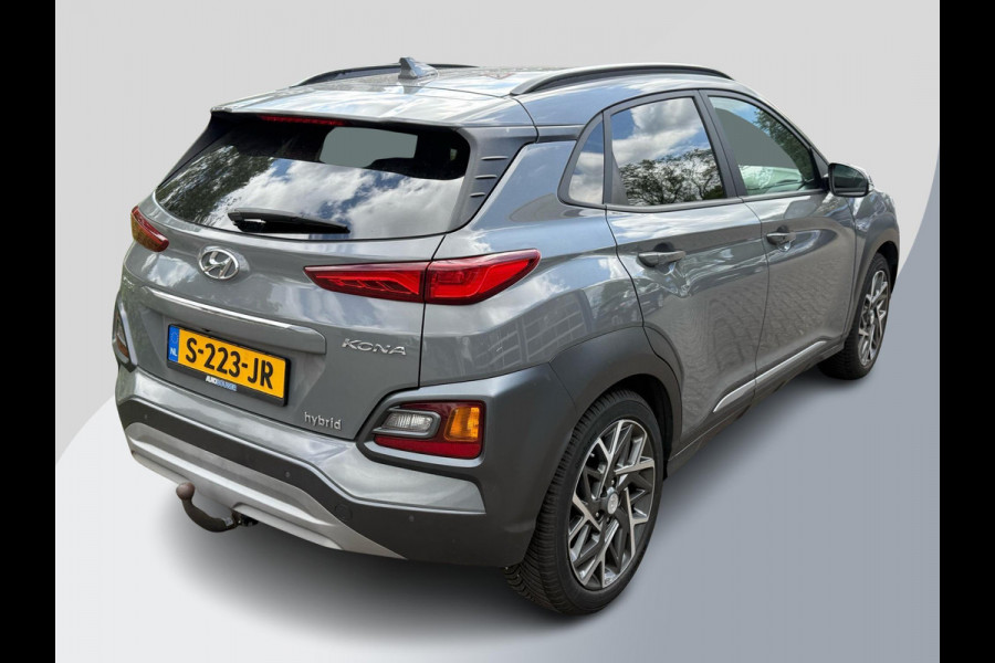 Hyundai Kona 1.6 GDI HEV Premium 104pk Trekhaak | Achteruitrijcamera | Head Up Display | Volledig Leder | Dodehoeksensoren