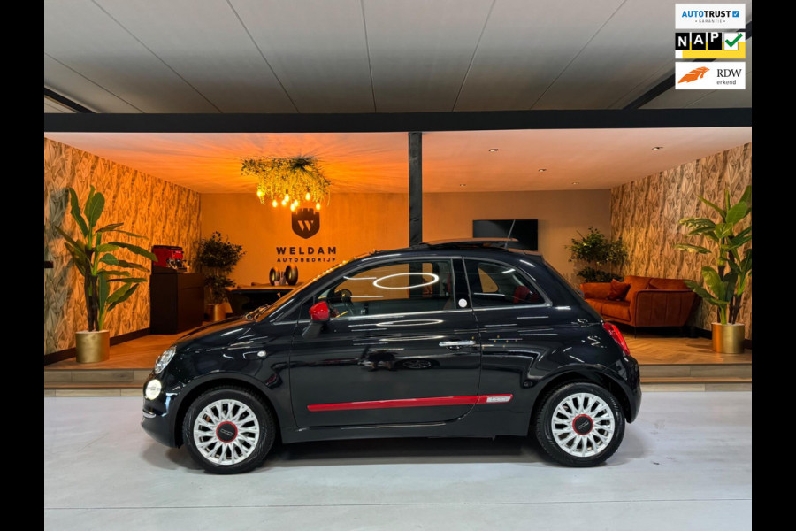 Fiat 500 1.2 Lounge Garantie Panoramadak Uconnect Bluetooth LED Rijklaar