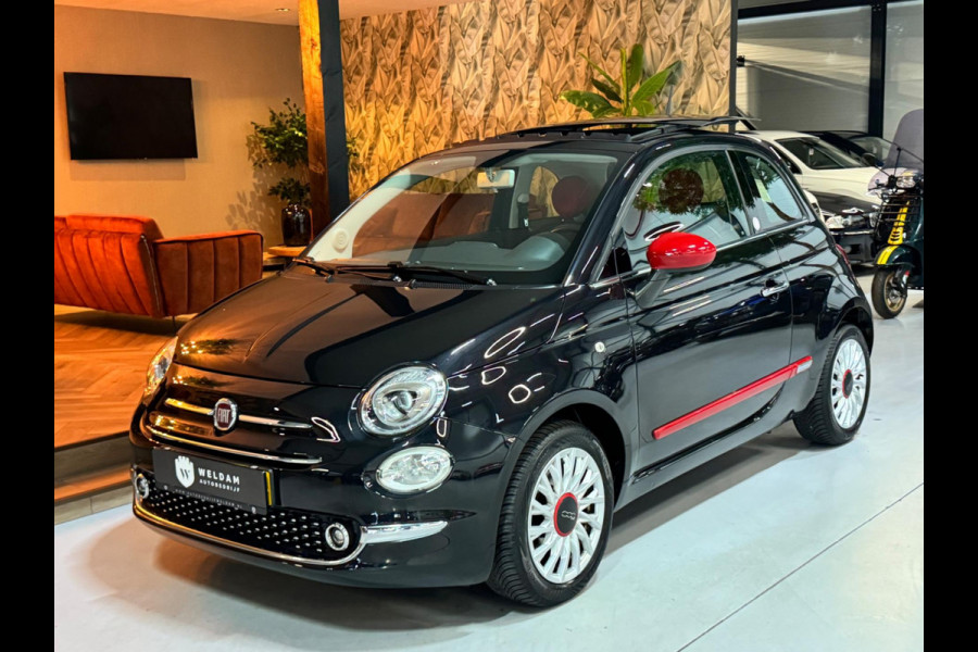 Fiat 500 1.2 Lounge Garantie Panoramadak Uconnect Bluetooth LED Rijklaar