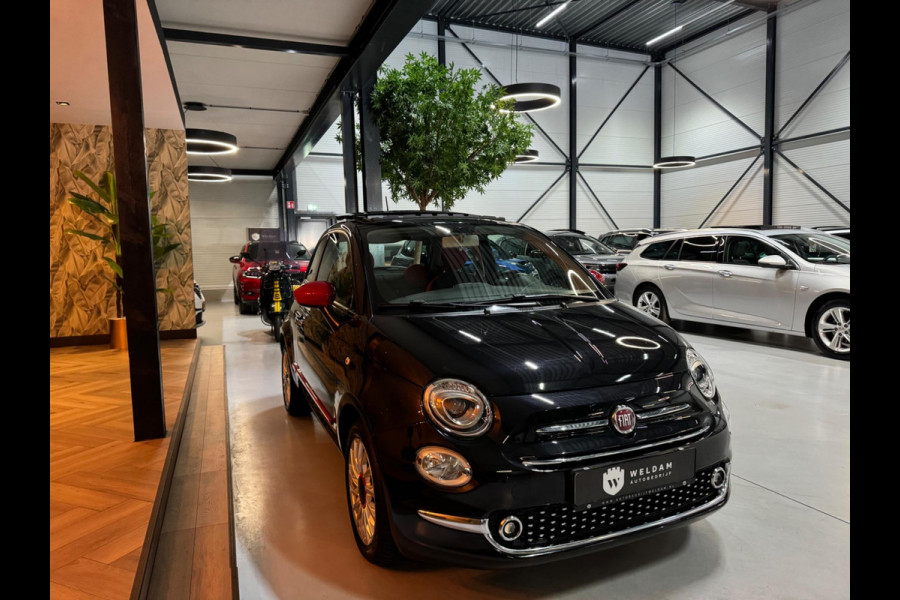 Fiat 500 1.2 Lounge Garantie Panoramadak Uconnect Bluetooth LED Rijklaar