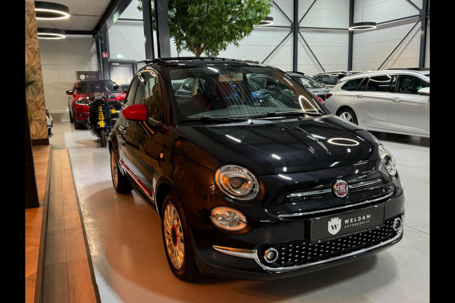 Fiat 500 1.2 Lounge Garantie Panoramadak Uconnect Bluetooth LED Rijklaar
