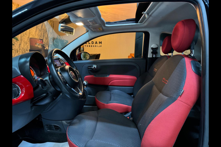 Fiat 500 1.2 Lounge Garantie Panoramadak Uconnect Bluetooth LED Rijklaar