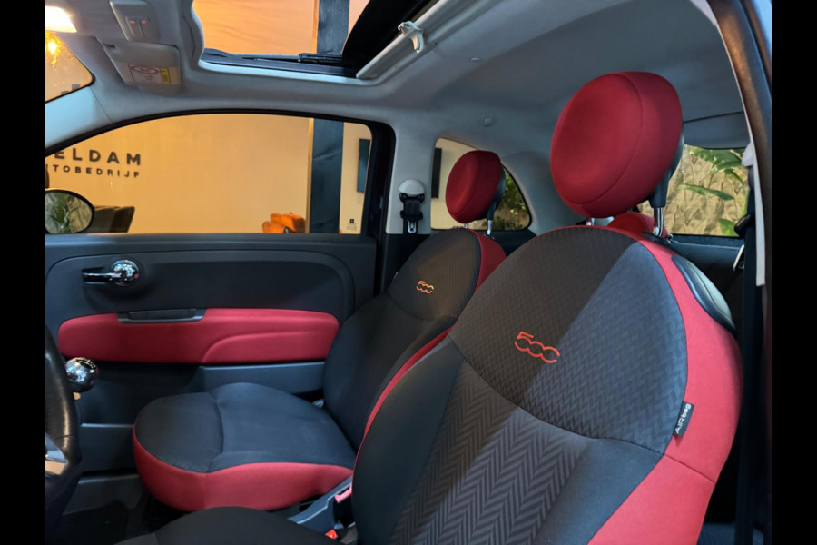 Fiat 500 1.2 Lounge Garantie Panoramadak Uconnect Bluetooth LED Rijklaar