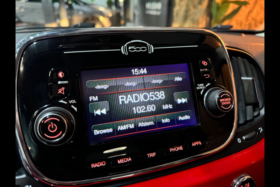 Fiat 500 1.2 Lounge Garantie Panoramadak Uconnect Bluetooth LED Rijklaar