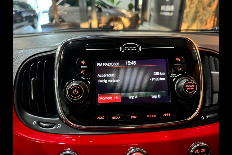 Fiat 500 1.2 Lounge Garantie Panoramadak Uconnect Bluetooth LED Rijklaar