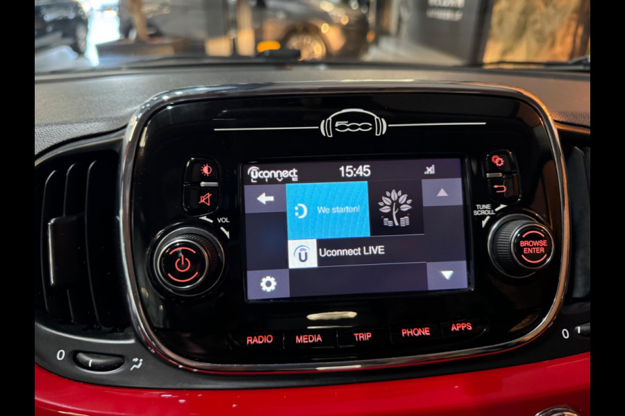 Fiat 500 1.2 Lounge Garantie Panoramadak Uconnect Bluetooth LED Rijklaar