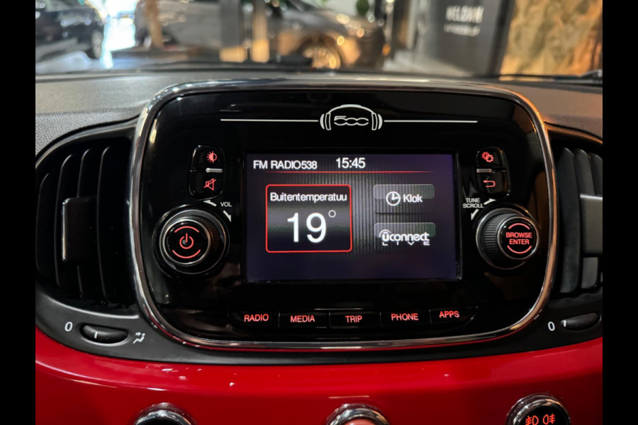 Fiat 500 1.2 Lounge Garantie Panoramadak Uconnect Bluetooth LED Rijklaar