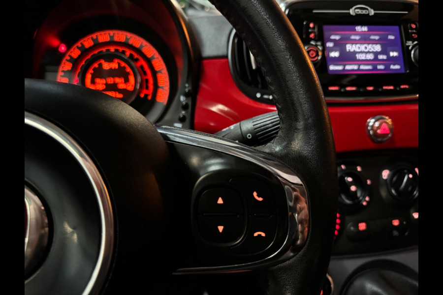 Fiat 500 1.2 Lounge Garantie Panoramadak Uconnect Bluetooth LED Rijklaar