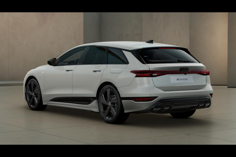 Audi A6 Avant e-tron S edition 83 kWh privacy glass, rood gespoten remzadels, LM velgen 21"