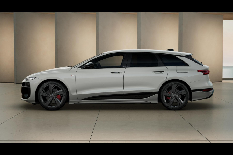Audi A6 Avant e-tron S edition 83 kWh privacy glass, rood gespoten remzadels, LM velgen 21"