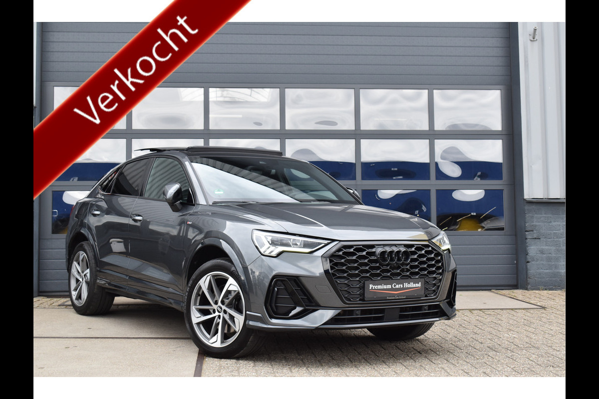 Audi Q3 Sportback 45 TFSI e S-Line 245 Pk Black Optik Pano Navi Leder Memory 19 Inch Audi Q3 Sportback 45 TFSI e S-Line 245 Pk Black Optik Pano Navi Leder Memory 19 Inch