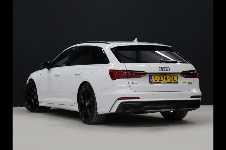 Audi A6 Avant 55 TFSI e quattro Competition [DIGITAL DASH, ADAPTIVE CRUISE CONTROL, CAMERA + TOP VIEUW, MEMORY SEATS, STOELMASSAGE, CLIMATE CONTROL, FLIPPERS,  STOELVERWARMING V+A, TREKHAAK, ELEK... ACHTERKLEP, NAVIGATIE, NIEUWSTAAT]