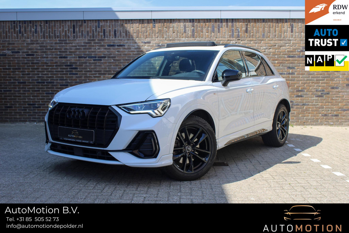 Audi Q3 45 TFSI quattro S Line Pro Line S |Pano | ACC | Lane ass | Black pakket Audi Q3 45 TFSI quattro S Line Pro Line S |Pano | ACC | Lane ass | Black pakket