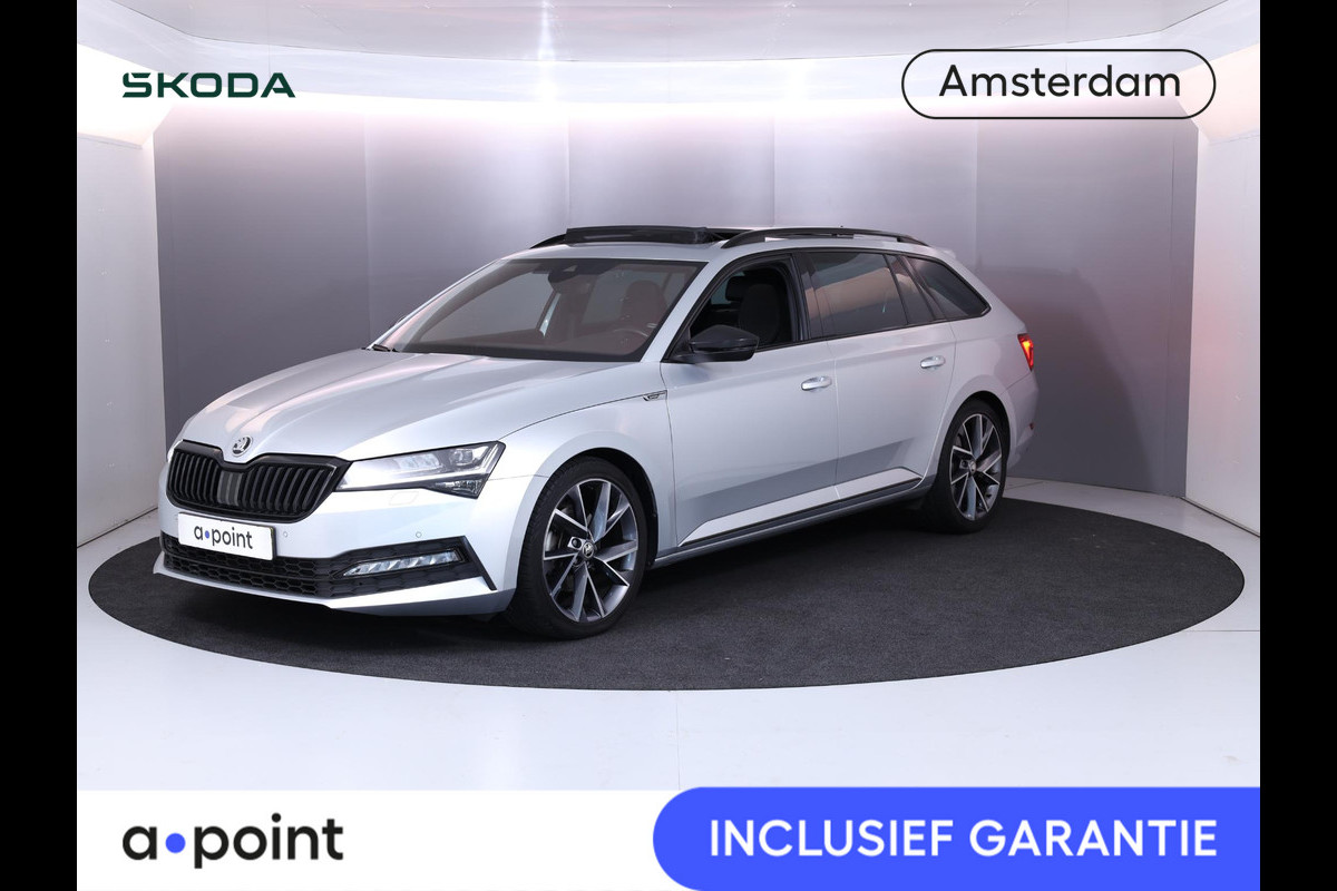 Škoda Superb Combi 1.5 TSI ACT Sportline Business 150 pk Automaat (DSG) | Navigatie | Panoramadak | Parkeersensoren | Achteruitrijcamera | Adaptieve cruise control | Stoelverwarming V+A | Škoda Superb Combi 1.5 TSI ACT Sportline Business 150 pk Automaat (DSG) | Navigatie | Panoramadak | Parkeersensoren | Achteruitrijcamera | Adaptieve cruise control | Stoelverwarming V+A |