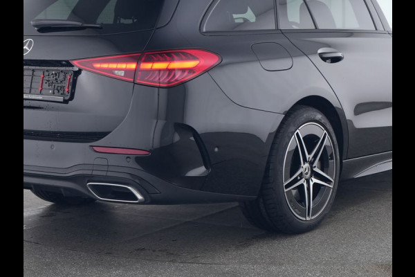 Mercedes-Benz C-Klasse Estate 300 e AMG Plug-In Hybride | Edition AMG-Line | Night Pakket | Trekhaak | Panorama Schuif-Kanteldak | Digital Licht | DC Laden | Stuur en Stoelverwarming | Inclusief 24 maanden MB Certified garantie voor Europa.