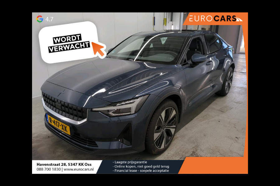 Polestar 2 Long Range Single Motor 78 kWh Climate control Cruise control Panoramadak Parkeersensoren + Camera Voorstoelen verwarmd Apple Carplay/ Android Auto