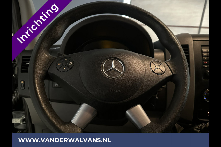 Mercedes-Benz Sprinter 316 CDI 163 pk L2H2 inrichting Euro6 Airco | Stoelverwarming | Cruiscontrol | Trekhaak Chauffeursstoel, Parkeersensoren, Bijrijdersbank