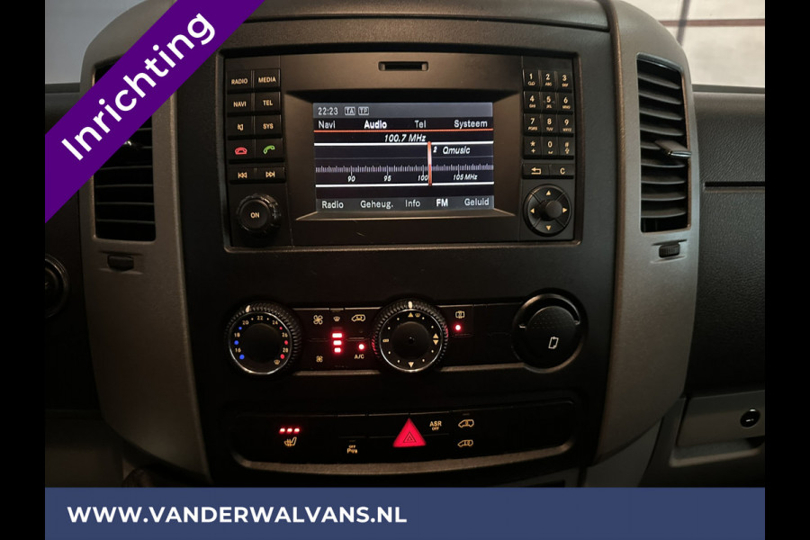 Mercedes-Benz Sprinter 316 CDI 163 pk L2H2 inrichting Euro6 Airco | Stoelverwarming | Cruiscontrol | Trekhaak Chauffeursstoel, Parkeersensoren, Bijrijdersbank
