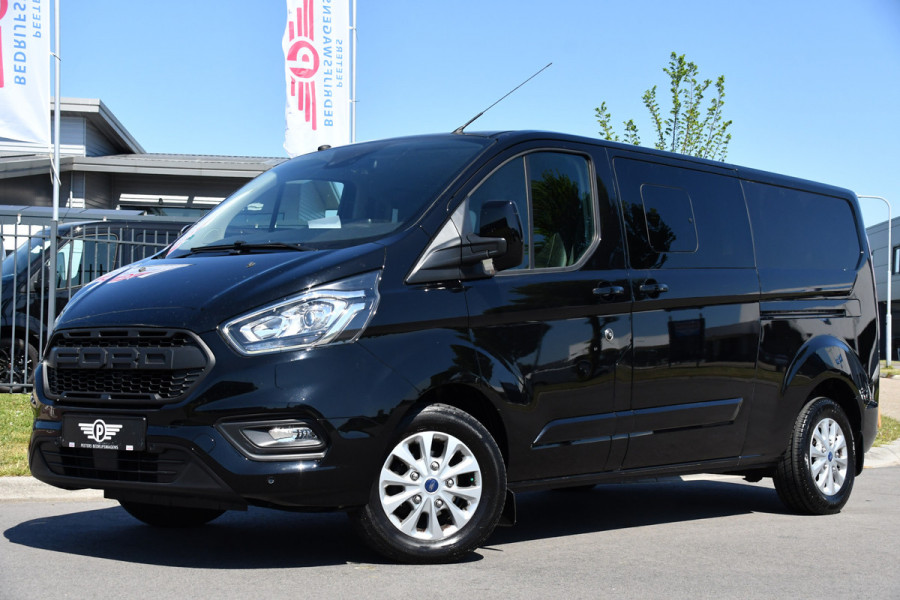 Ford Transit Custom 300 2.0 TDCI L2H1 Limited DC Camera, Cruise, 130PK, Automaat, Carplay, Stoeverwarming, 2 x Schuifdeur, Trekhaak, Uniek!