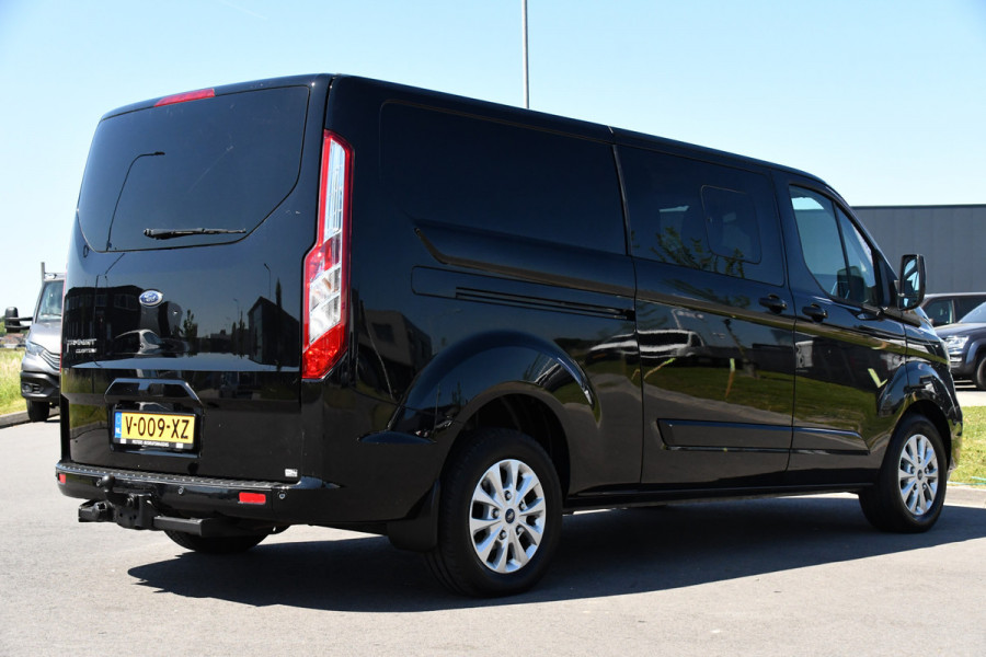 Ford Transit Custom 300 2.0 TDCI L2H1 Limited DC Camera, Cruise, 130PK, Automaat, Carplay, Stoeverwarming, 2 x Schuifdeur, Trekhaak, Uniek!