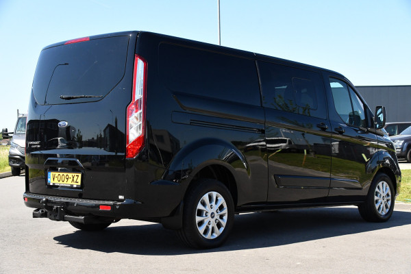 Ford Transit Custom 300 2.0 TDCI L2H1 Limited DC Camera, Cruise, 130PK, Automaat, Carplay, Stoeverwarming, 2 x Schuifdeur, Trekhaak, Uniek!
