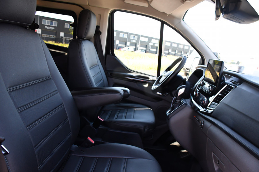 Ford Transit Custom 300 2.0 TDCI L2H1 Limited DC Camera, Cruise, 130PK, Automaat, Carplay, Stoeverwarming, 2 x Schuifdeur, Trekhaak, Uniek!