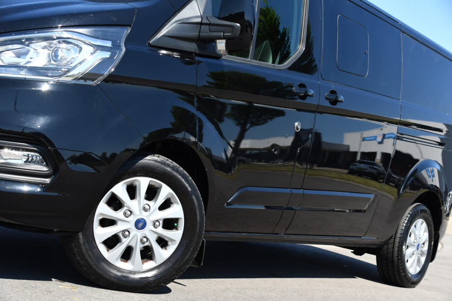 Ford Transit Custom 300 2.0 TDCI L2H1 Limited DC Camera, Cruise, 130PK, Automaat, Carplay, Stoeverwarming, 2 x Schuifdeur, Trekhaak, Uniek!