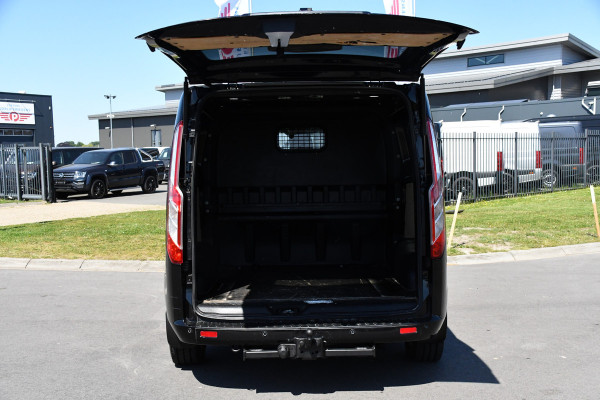 Ford Transit Custom 300 2.0 TDCI L2H1 Limited DC Camera, Cruise, 130PK, Automaat, Carplay, Stoeverwarming, 2 x Schuifdeur, Trekhaak, Uniek!