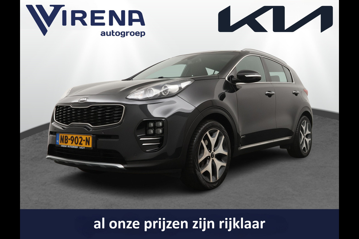 Kia Sportage 1.6 T-GDI 4WD GT-Line Automaat! - Climate Control - Cruise Control - Navigatie - Stoel/Stuur Verwarming - Leder - Lichtmetalen Velgen - Bovag Garantie Kia Sportage 1.6 T-GDI 4WD GT-Line Automaat! - Climate Control - Cruise Control - Navigatie - Stoel/Stuur Verwarming - Leder - Lichtmetalen Velgen - Bovag Garantie